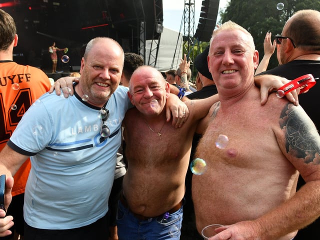 Getting into the festival spirit.