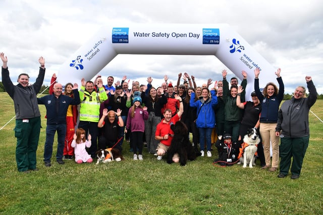 Event participants at the Water Safety Open Day, in support of World Drowning Prevention Day at the Helix Park