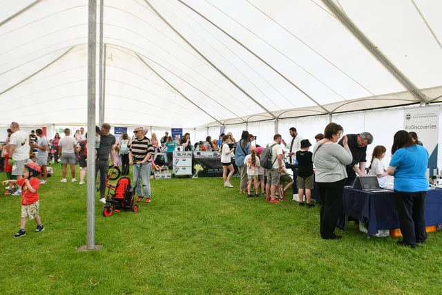 The annual STEM@The Helix event took place on the Great Lawn on Saturday.
