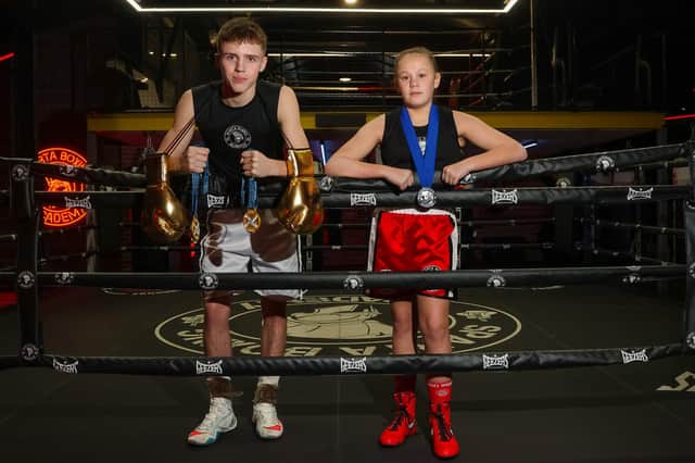 Sparta Boxing Academy duo Thomas O'Reilly and Lily Haston both secured medals at the recent Golden Gloves Championships (Photo: Scott Louden)