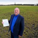 Steven Russell claims Falkirk Council has lost a previous planning application for land at Home Farm, near Denny