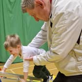 One youngster enjoying the Polmont mini-gyms. Pic: Contributed