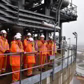 Members of the Scottish Parliament's economy and fair work committee got a bird's eye view of the Ineos site during their visit back in March