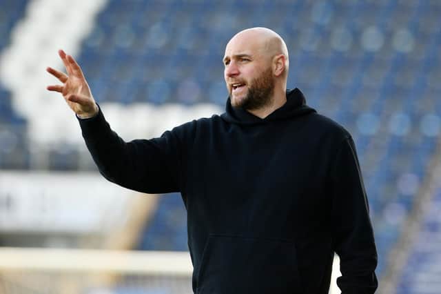 East Stirlingshire manager Pat Scullion says his side can be happy with a top-half finish in the Scottish Lowland Football League after a difficult start to the campaign (Photo: Michael Gillen)