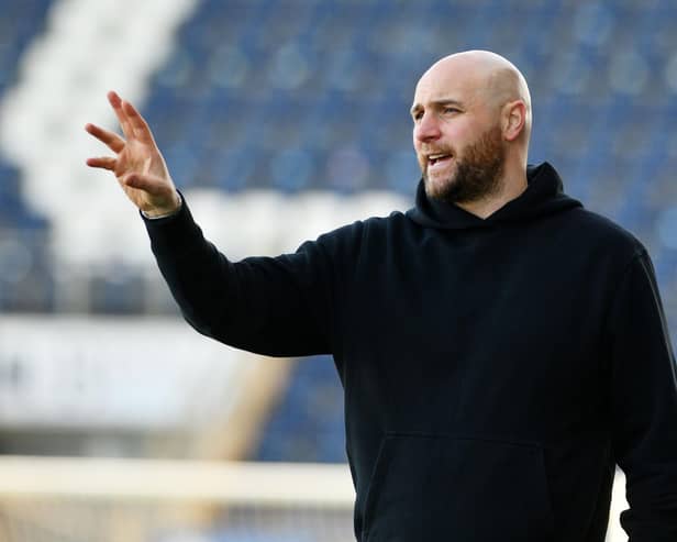 East Stirlingshire manager Pat Scullion says his side can be happy with a top-half finish in the Scottish Lowland Football League after a difficult start to the campaign (Photo: Michael Gillen)