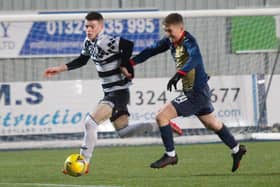 St Mirren loanee Kieran Offord scored a hat-trick despite being on the losing side (Pictures by Scott Louden)