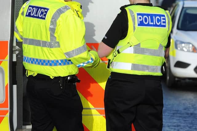 Police came to Bo'ness to deal with a "stand off" situation with Newbigging