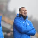 Martin Rennie and Kenny Miller on the touchline at Bayview (Pic: Michael Gillen)