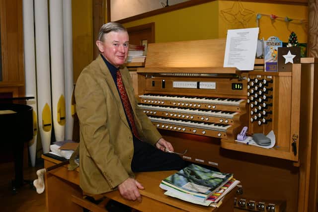 Falkirk Trinity Church organist is giving up his seat at the organ after over half a century