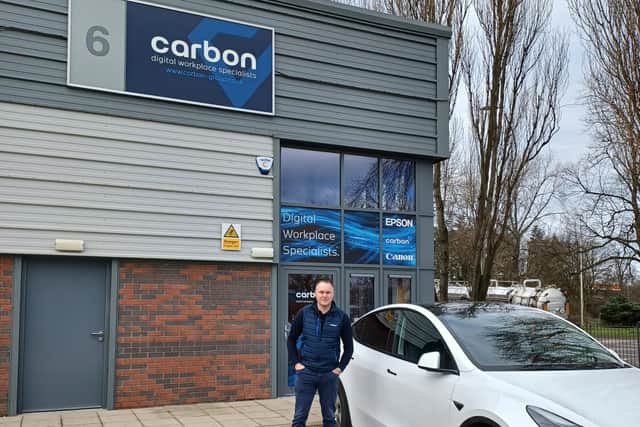 Ryan Green, Carbon Group digital services director is based at the firm's new facility in the business hub at Earls Gate Park in Grangemouth (Picture: Submitted)