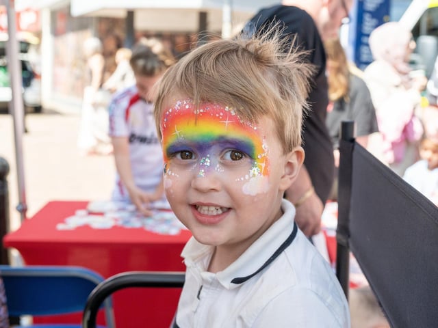 Fun and face-painting in Falkirk.
