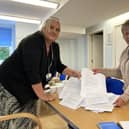 Sharron McKean and Eleanor Paterson with letters being collected by FDAG voicing high flats residents concerns. Pictures: Contributed