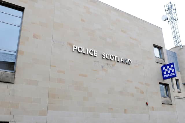 Logan was found to have possession of the scissors at Falkirk Police Station