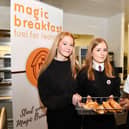 Breakfast ambassadors Poppy Gray, Eva Baillie and Flourish Ogbonna are telling others about what is on offer every morning.