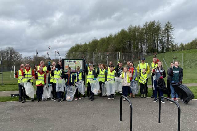 Litter pick volunteers get busy at Gala Park