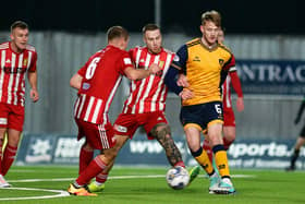 Falkirk ace Coll Donaldson in action (Photo: Michael Gillen)