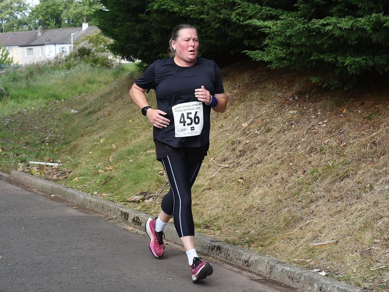 The hard, unsympathetic pavements of Grangemouth will soon be replaced by the bright and bouncy running track of the town's famous stadium for this runner