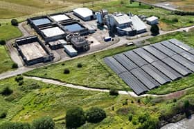 The solar scheme at Kinneil Kerse Wastewater Treatment Works - Scottish Water's 100th.