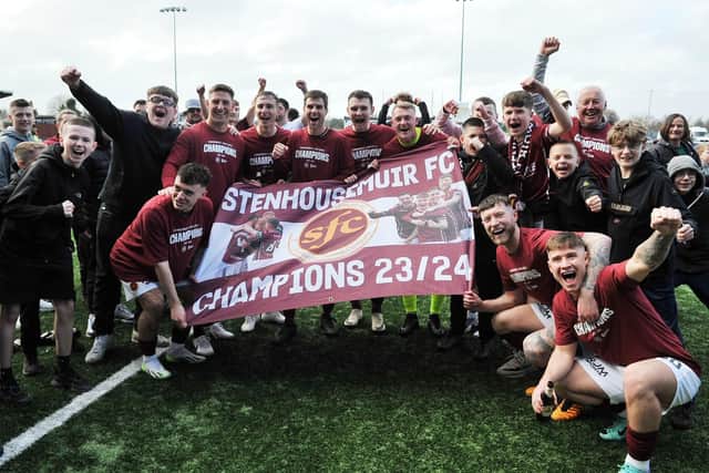 Five Stenhousemuir stars have been included in the PFA Scotland League Two team of the year (Photo: Michael Gillen)