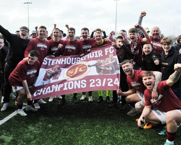 Five Stenhousemuir stars have been included in the PFA Scotland League Two team of the year (Photo: Michael Gillen)