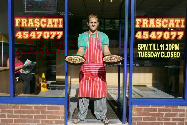 Chocolate pizzas at Frascati in 2006. Does this bring back happy memories?