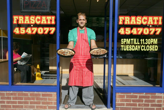 Chocolate pizzas at Frascati in 2006. Does this bring back happy memories?