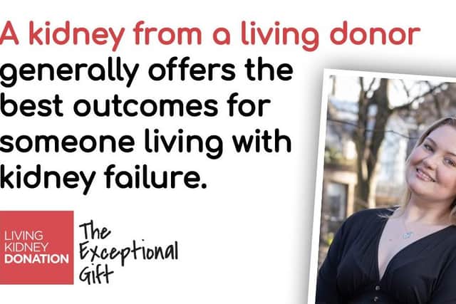 Donation from a living donor is an incredible gift; 400 people are currently waiting on a kidney transplant.