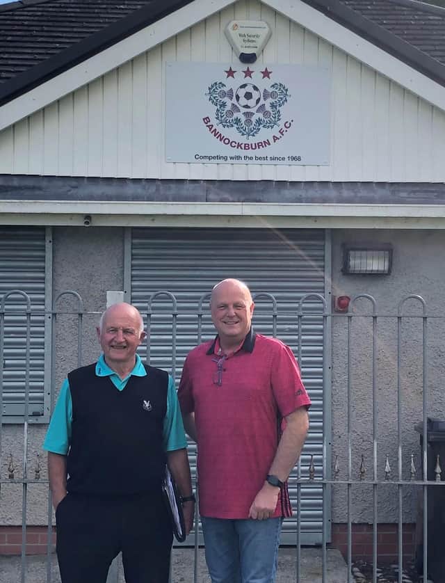 John Souter, left, with Derek Robertson