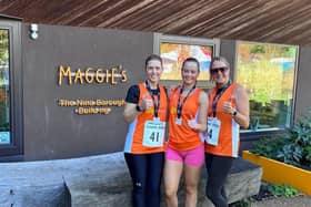 NHS Forth Valley staff took part in the Maggie's 5K Chase to raise funds for the charity and highlight a new cancer exercise programme.  (Contributed).