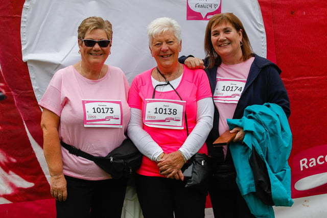 Christine, Joyce and Shirley from Falkirk crossed the finishing line