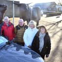 The Home2Hospital service has been launched with left to right, Graeme Sutherland, lead driver; Ken Drummond, chairperson; Allan Archibald, lead coordinator; June Kirkwood, treasurer; and Jean Geddes, secretary. Pic: Michael Gillen