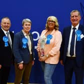 The five Conservative  councillors elected to Falkirk Council.