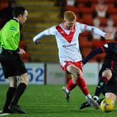 Euan O'Reilly playing with Airdrie last season