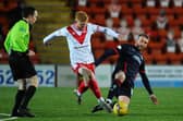 Euan O'Reilly playing with Airdrie last season