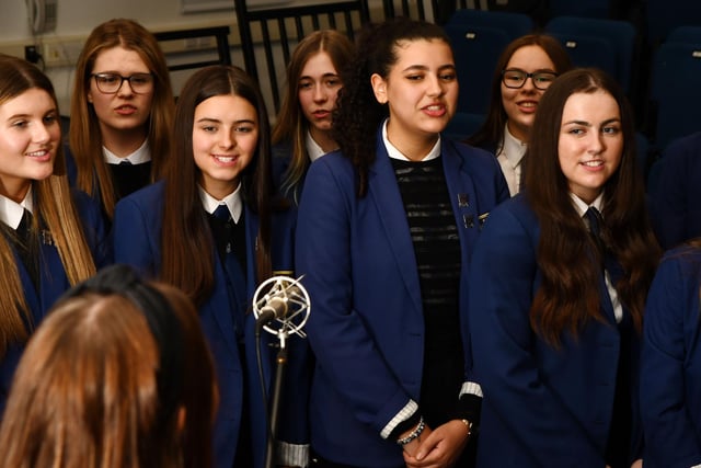 Larbert pupils have been involved in writing a Scottish verse for the song, with three other verses being written by schools in England, Wales and Ireland.