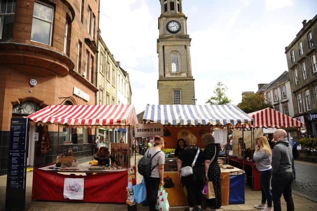 The monthly market offers small businesses the chance to sell their products and helps bring people into the town centre.