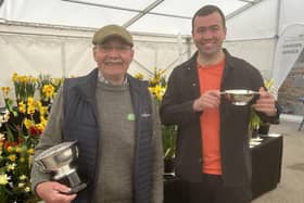 Veteran Beechgrove gardener and presenter George Anderson with presenting newbie Calum Clunie