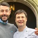 Darin and George Blogg, the executive head chef at Gravetye Manor