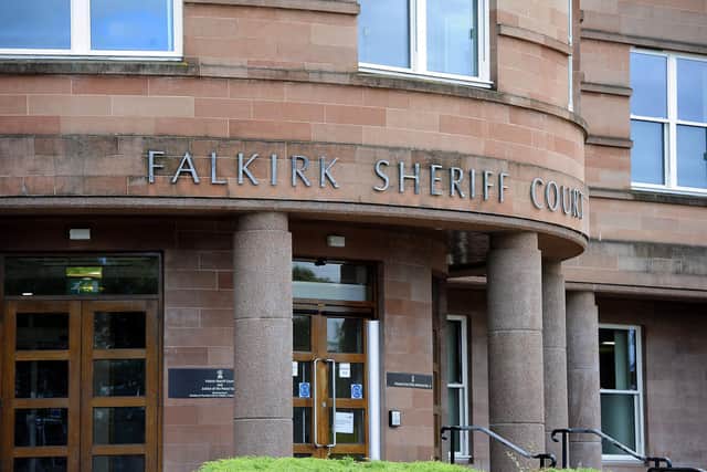 Paul McDermott, of Lionthorn, appeared from custody at Falkirk Sheriff Court. Picture: Michael Gillen.