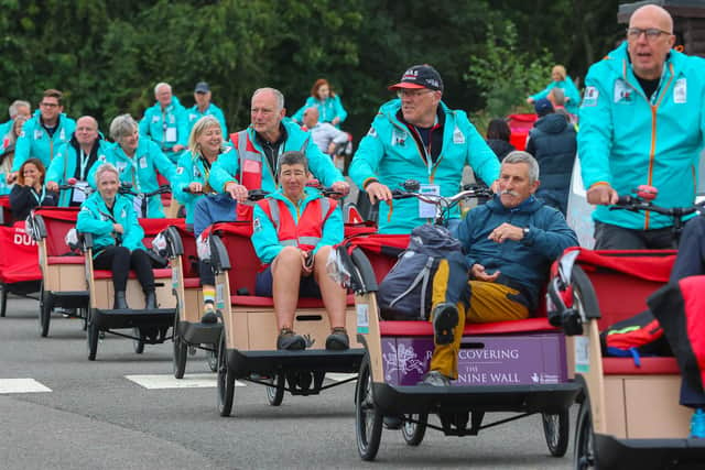 The cycle was part of Cycling Without Age Scotland's Grand Gathering 2023 bringing together volunteers, pilots and co-pilots for the charity from across Scotland.  (Pic: Scott Louden)