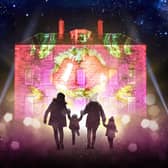 Inverleith House will again be lit up with a special new festive film projected on the building for Christmas At The Botanics 2023
