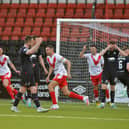 Falkirk were defeated 6-2 by Airdrie on Tuesday night at the Excelsior Stadium (Pictures by Michael Gillen)