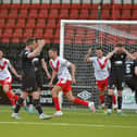 Falkirk were defeated 6-2 by Airdrie on Tuesday night at the Excelsior Stadium (Pictures by Michael Gillen)