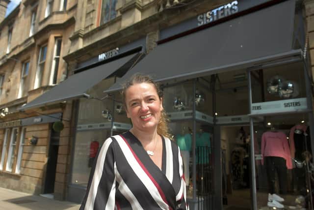 Lauren Brown of Sisters Boutique and Misters Menswear, Falkirk. Picture: Michael Gillen