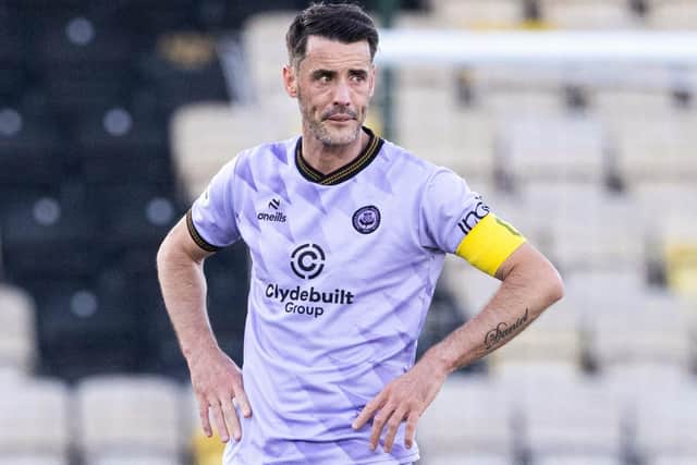 Brian Graham during Partick Thistle’s 2-0 premiership play-off semi-final second-leg loss away to Livingston in May (Photo by Alan Harvey/SNS Group)