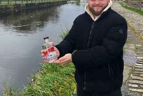 Purist Gin founder Bruce Walker with the gin to mark 200 years of the Union Canal