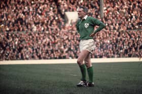 MSYERY PLAYER: Who is this former Ireland and Lions captain, pictured here in action for Ireland back in 1972 at Twickenham against England? (Photo: Getty Images/Express/Tim Graham)
