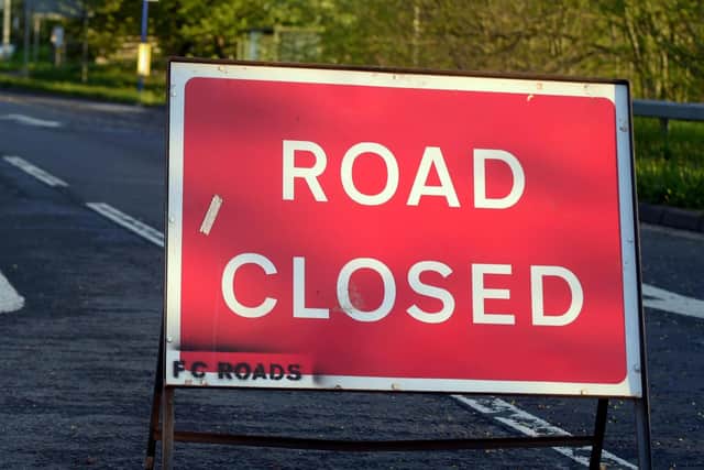 Resurfacing works mean sections of the road will have to be closed