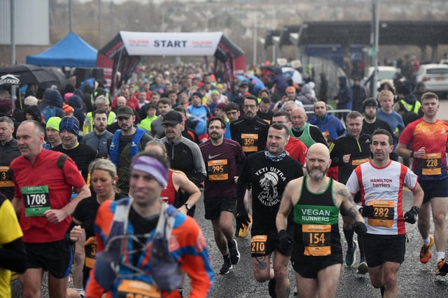 Runners came from all over Scotland to take part