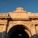 The Menin Gate in Ypres, dedicated to the British and Commonwealth soldiers who were killed in the Ypres Salient of World War I and whose graves are unknown